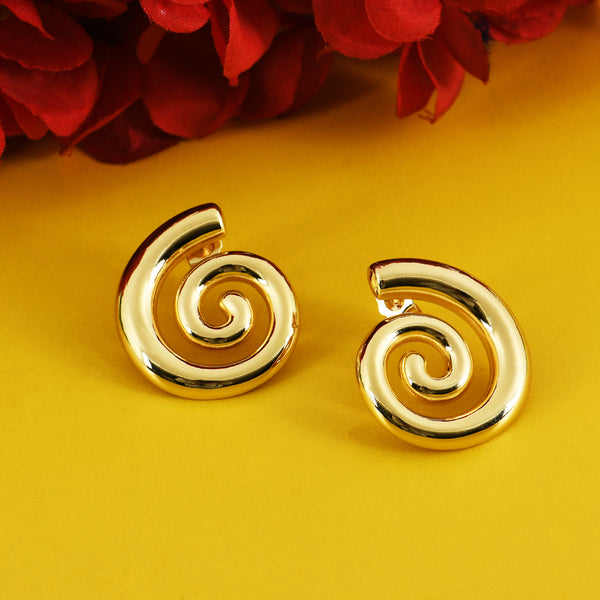 Golden Swirl Earrings