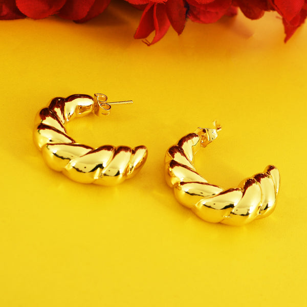French Twist Hoops Earrings