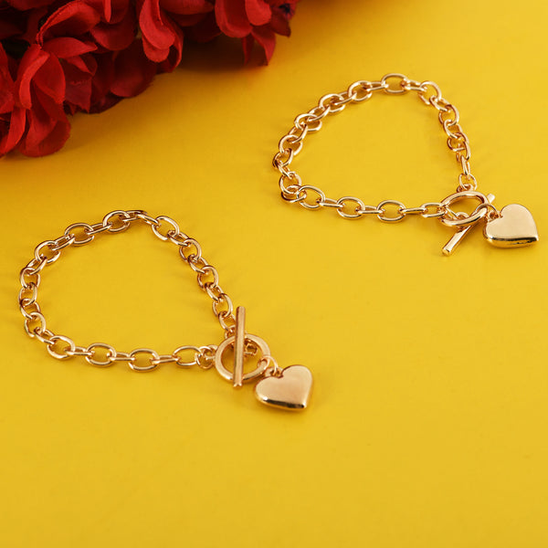 2-in-1 Radiant Heart Toggle Bracelet & Necklace