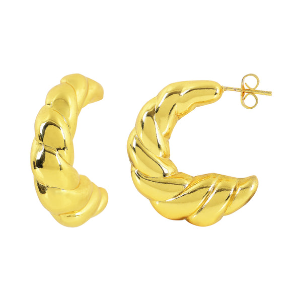 French Twist Hoops Earrings