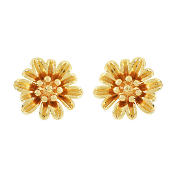Golden Blossom Studs Earrings