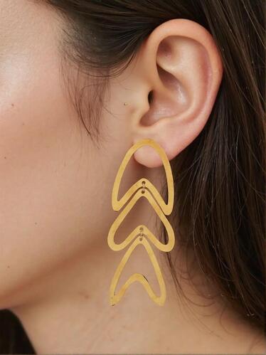 Modern Contour Drops Earrings