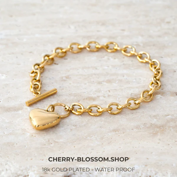 2-in-1 Radiant Heart Toggle Bracelet & Necklace