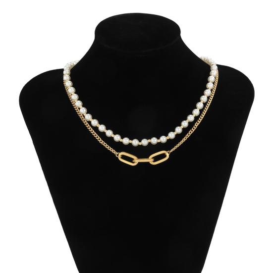 2-in-1 Minimalist Luxe Pearl & Golden Bracelet & Necklace