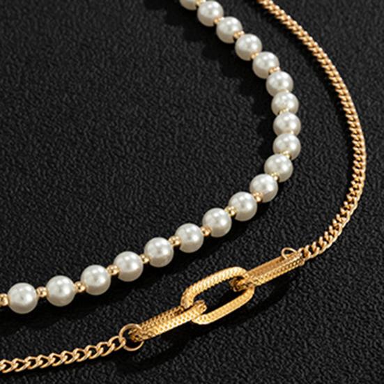 2-in-1 Minimalist Luxe Pearl & Golden Bracelet & Necklace