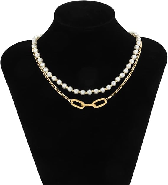 2-in-1 Minimalist Luxe Pearl & Golden Bracelet & Necklace