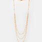 Dainty Layered Satellite Pendant Necklace
