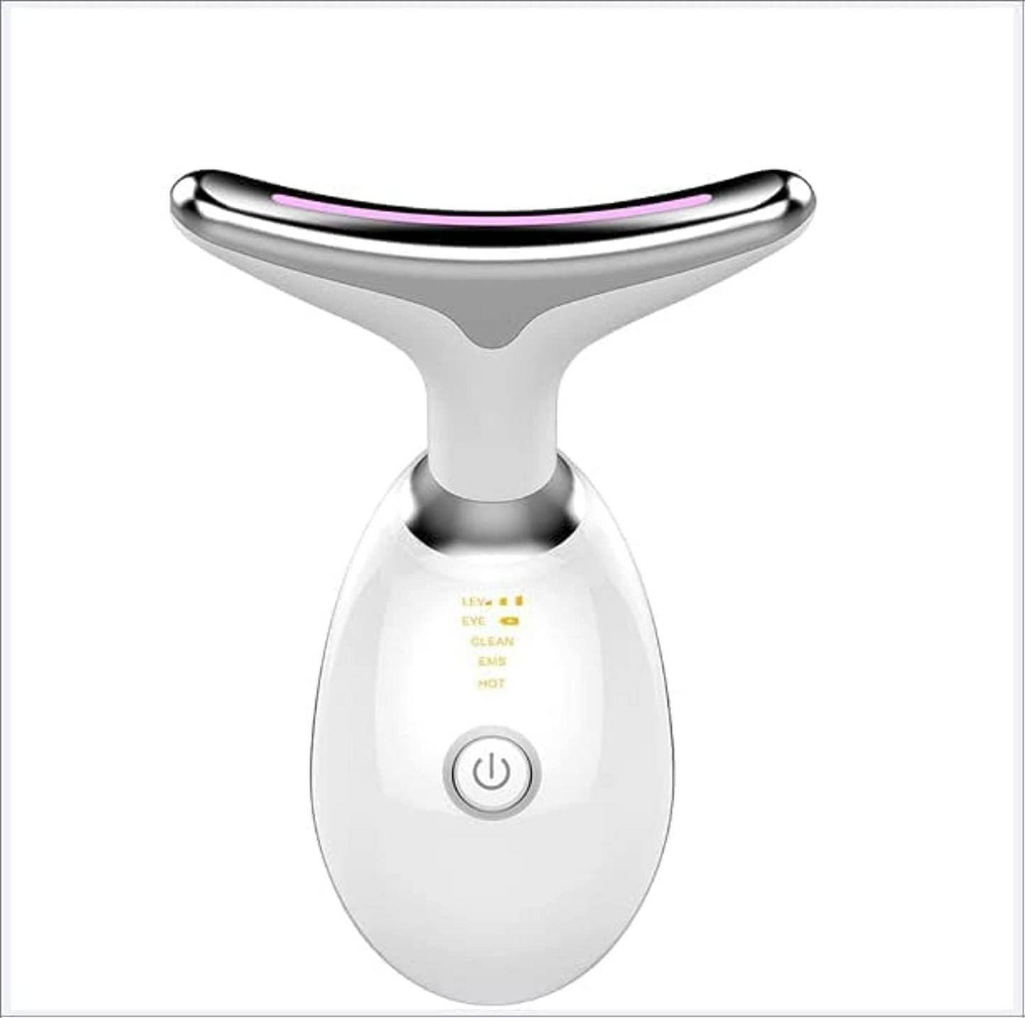 3-in-1 LED Light Face and Neck Massager For Anti Aging & Anti Wrinkle – Skin Tightening, Lifting & Rejuvenation Device with Multiple Modes