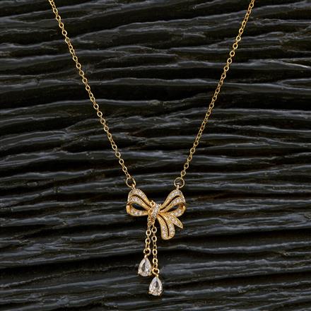 Elegant Bow Cascade Pendant Necklace