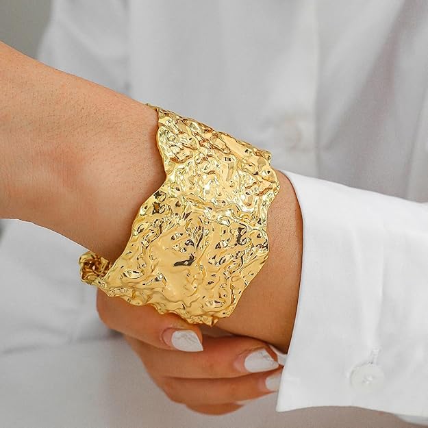Molten Gold Cuff Bracelet