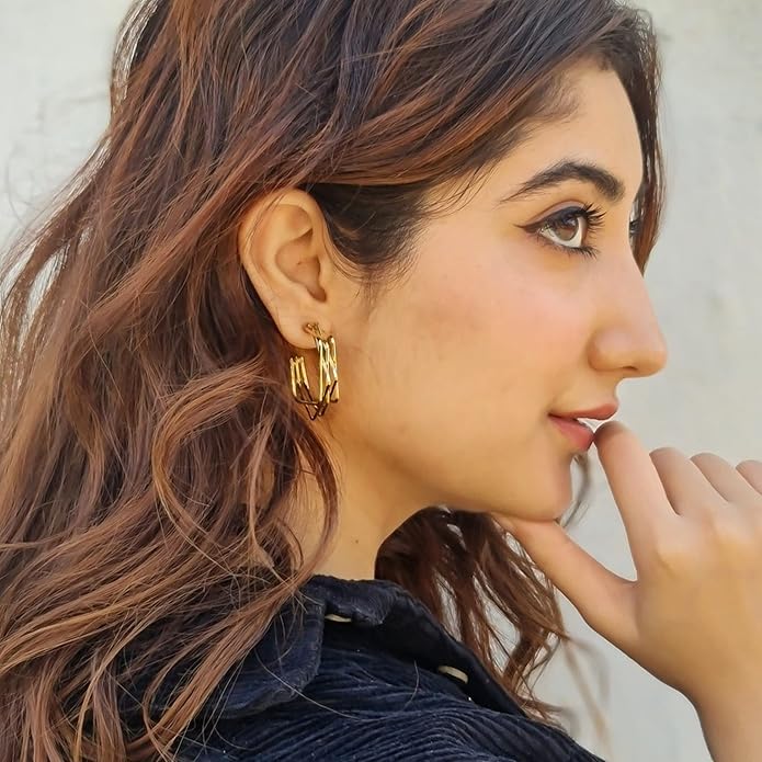 Infinity Weave Hoops Earrings