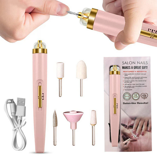 5 in 1 Electric Nail Care Tool – Buffing, Filing & Shaping Device for Smooth, Shiny Nails