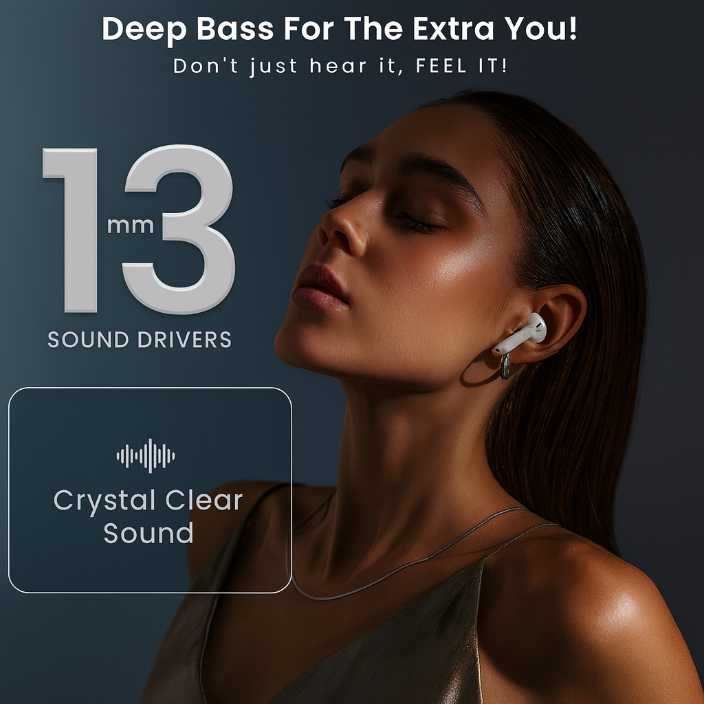 Airpods Pro 2+ With Digital Screen 100% ANC with 1.41" Full HD Touch Screen + GPS Tracking (Find my Device ) + 13mm High Deep Bass Drivers