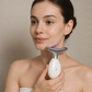 3-in-1 LED Light Face and Neck Massager For Anti Aging & Anti Wrinkle – Skin Tightening, Lifting & Rejuvenation Device with Multiple Modes
