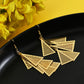 Art Deco Triangle Earrings