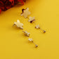 Golden Petal Rain Earrings