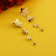 Golden Petal Rain Earrings