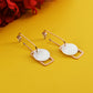 Modern Disc Dangles Earrings