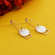 Modern Disc Dangles Earrings