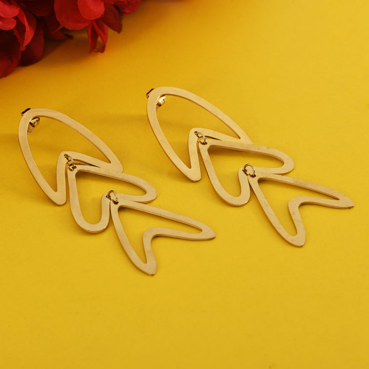 Modern Contour Drops Earrings