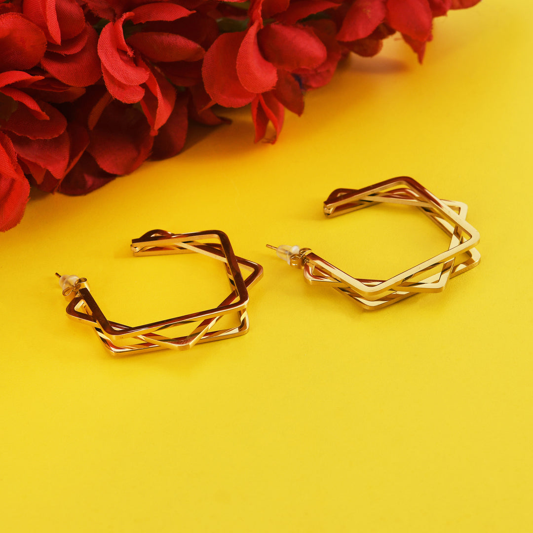 Infinity Weave Hoops Earrings