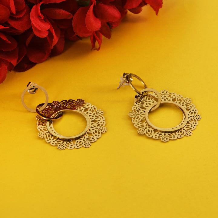 Lace Medallion Earrings