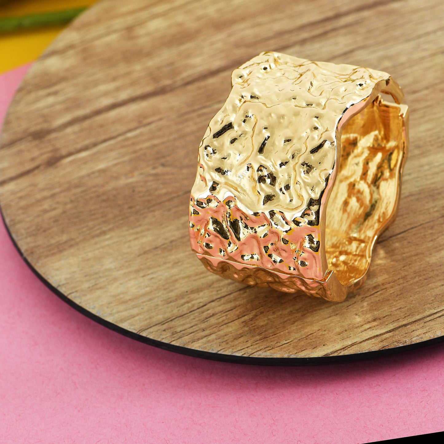 Molten Gold Cuff Bracelet