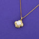 Mother of Pearl Clover Pendant Necklace