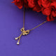Elegant Bow Cascade Pendant Necklace