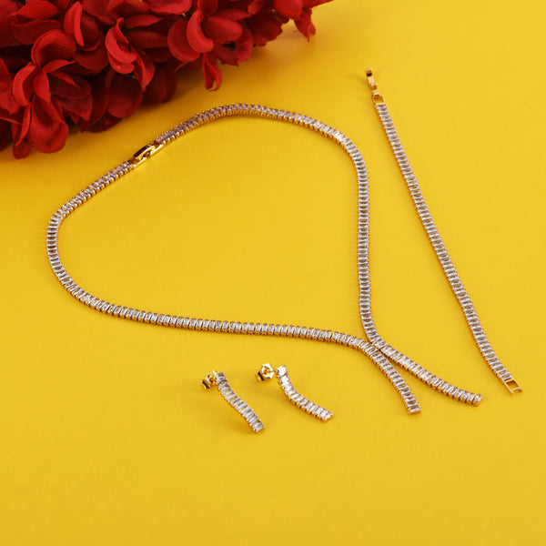Diamond Whisper Necklace Set
