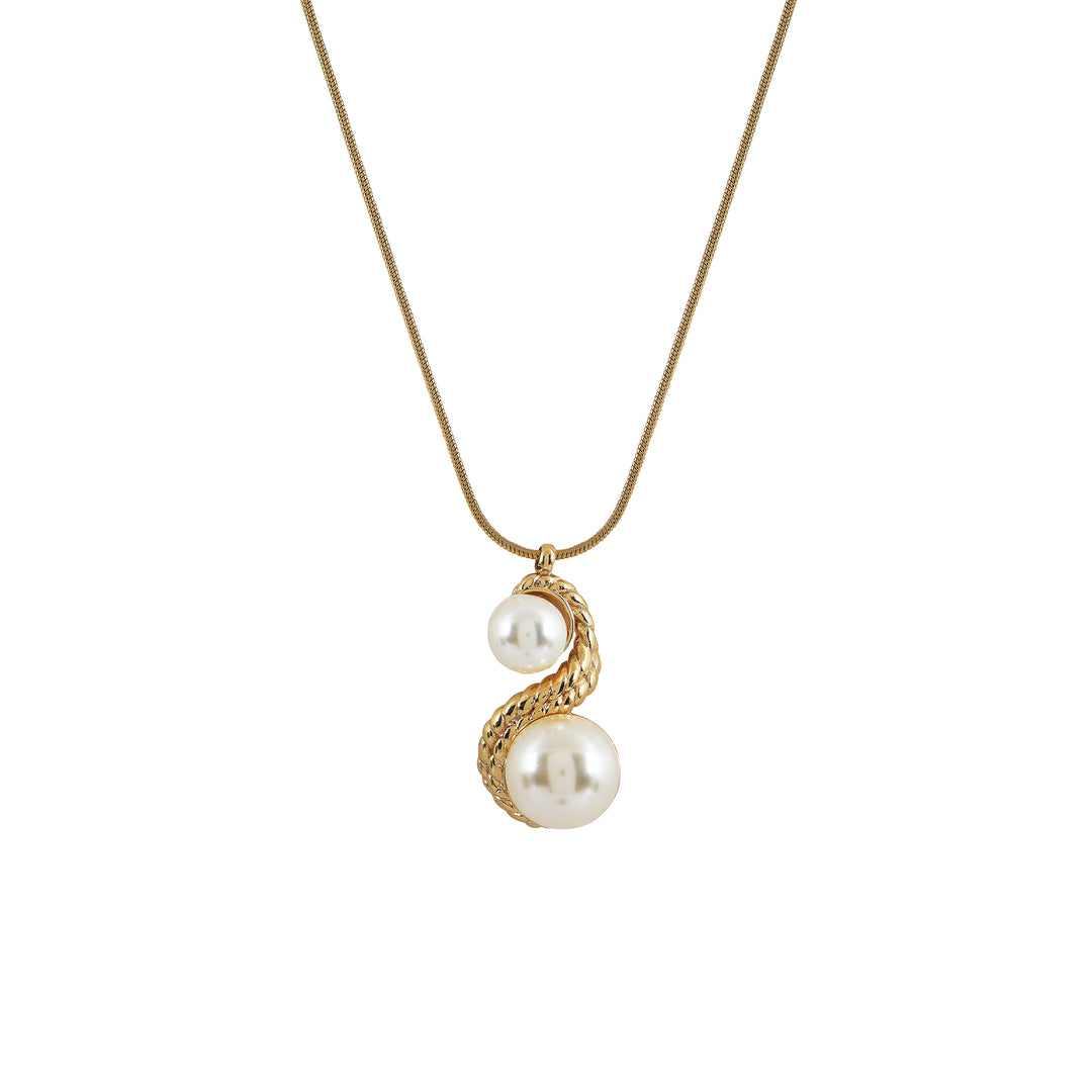 Lunar Glow Pearl Pendant Necklace