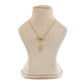 Love Knot Drop Golden Pendant Necklace