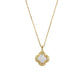 Mother of Pearl Clover Pendant Necklace