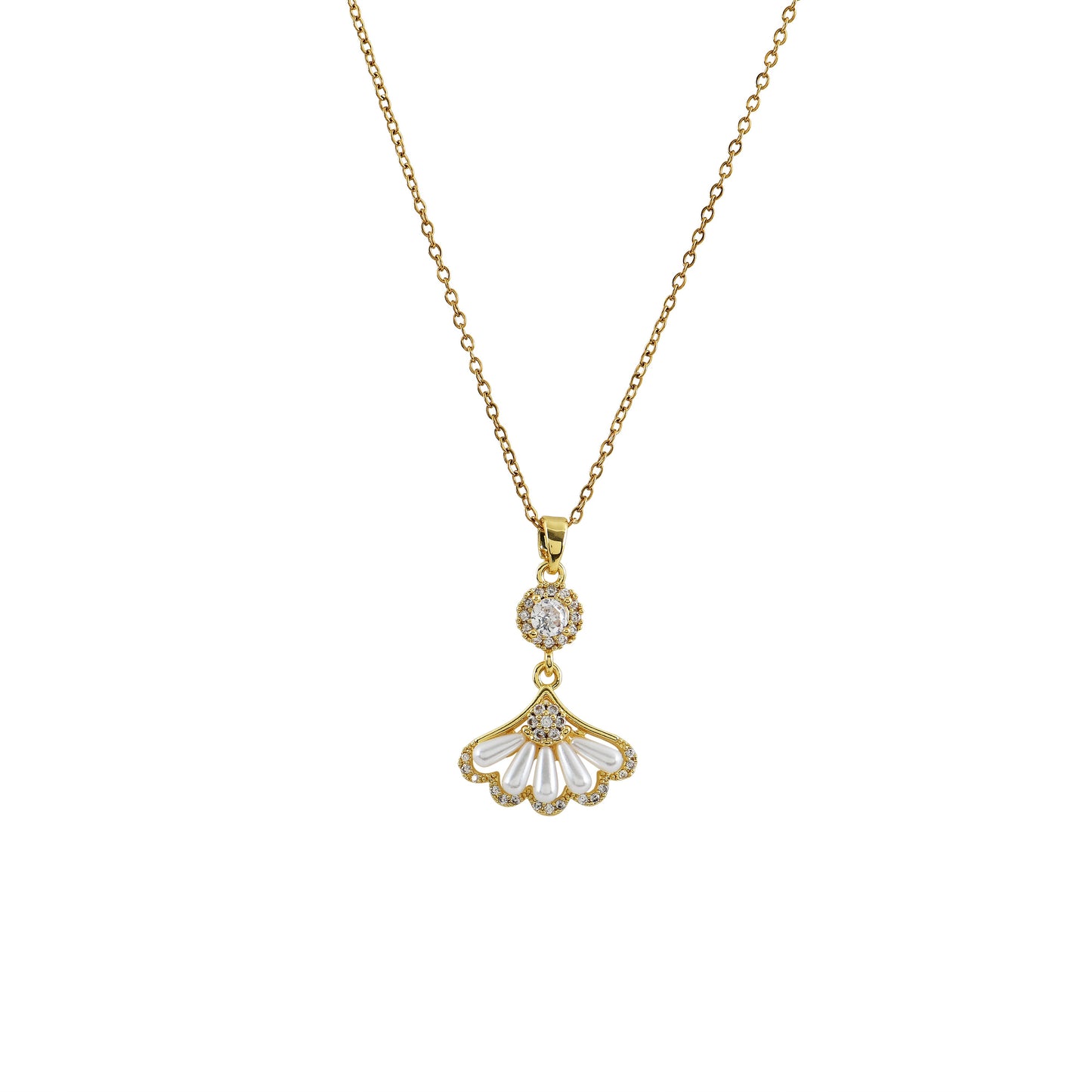 Petal Drop Pendant Necklace