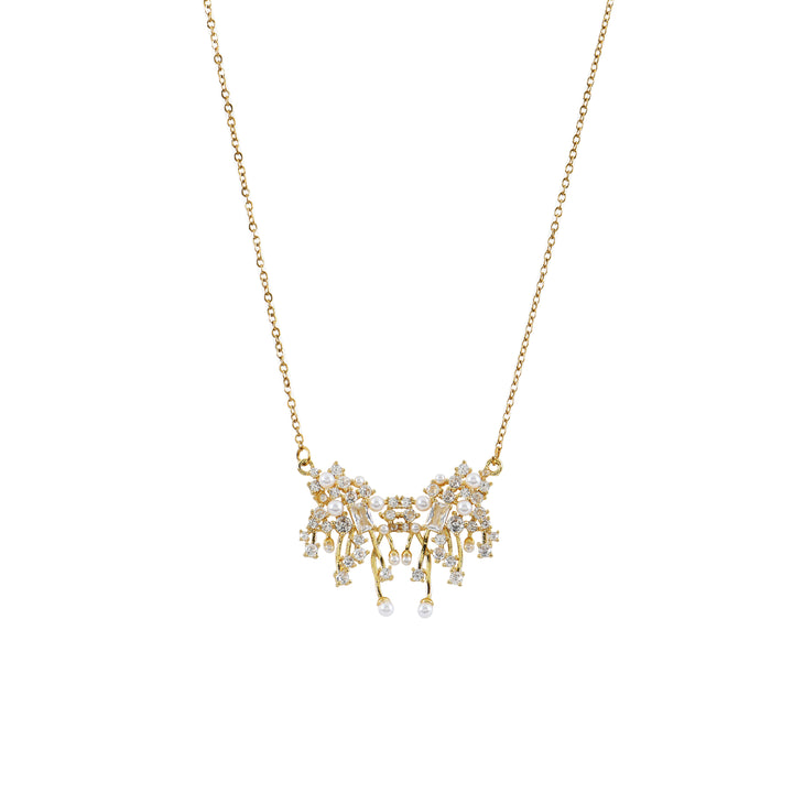 Fairy Dust & Pearl Pendant Necklace