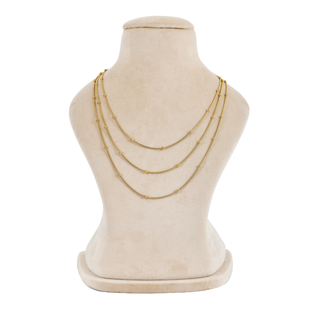 Dainty Layered Satellite Pendant Necklace