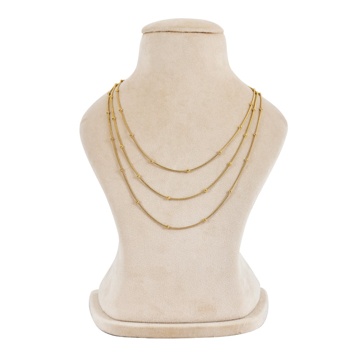 Dainty Layered Satellite Pendant Necklace