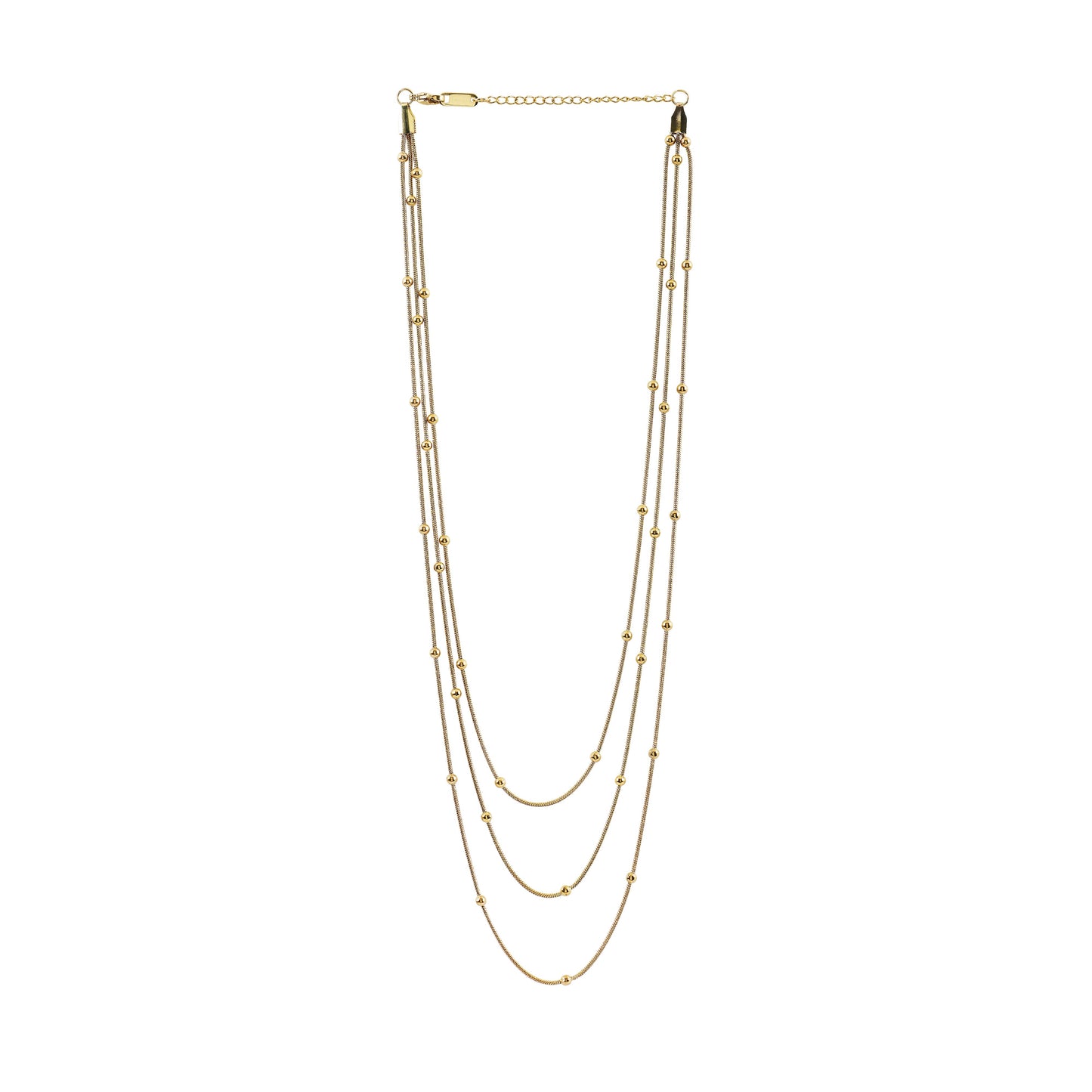 Dainty Layered Satellite Pendant Necklace