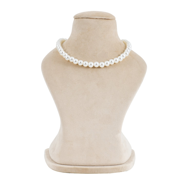 2-in-1 Elegant Pearl & Gold Accent Necklace & Bracelet