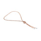 Long Crystal Teardrop Pendant Necklace