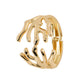 Golden Coral Cuff Bracelet