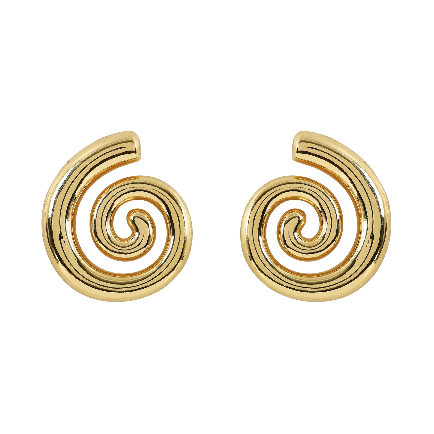 Golden Swirl Earrings