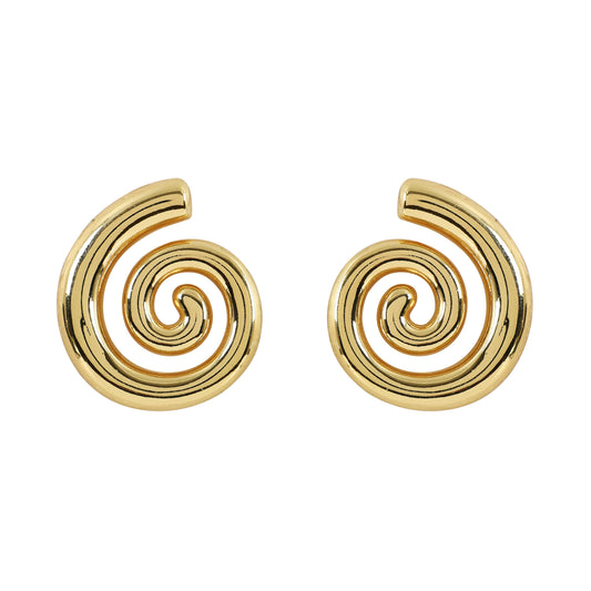 Golden Swirl Earrings
