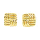 Interlaced Gold Earrings