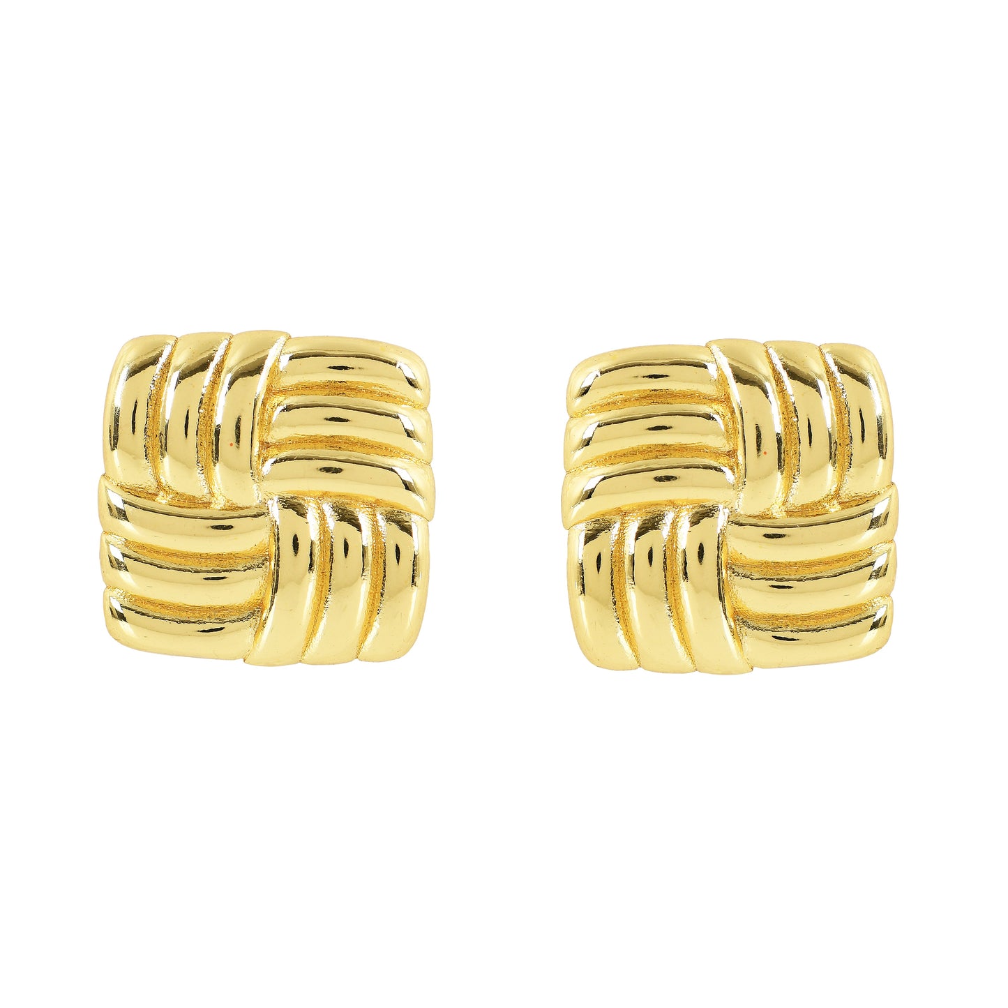 Interlaced Gold Earrings