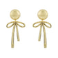 2-in-1 Ribbon Orb Earrings