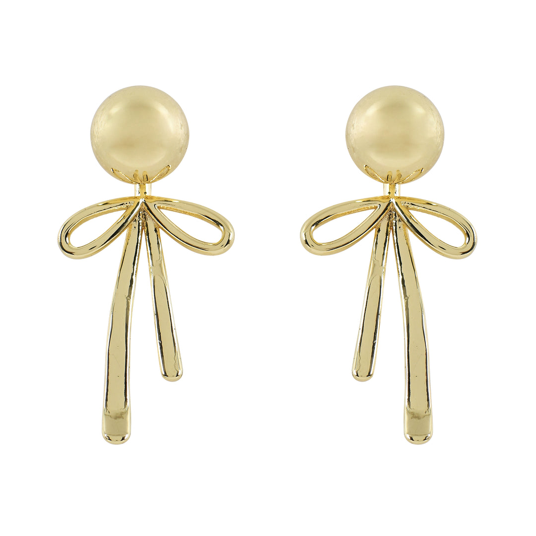 2-in-1 Ribbon Orb Earrings