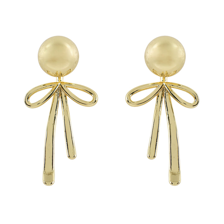 2-in-1 Ribbon Orb Earrings