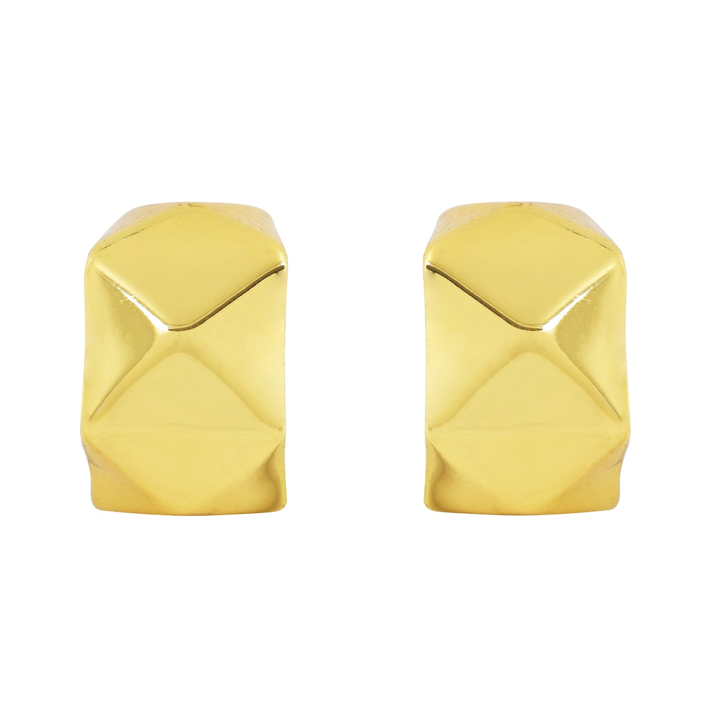 Origami Fold Studs Earrings