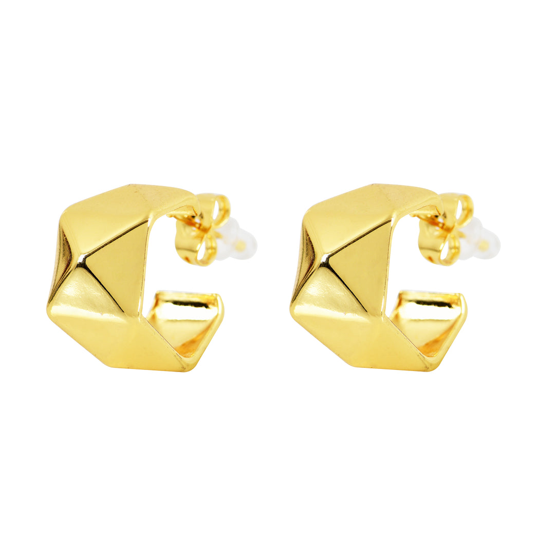 Origami Fold Studs Earrings